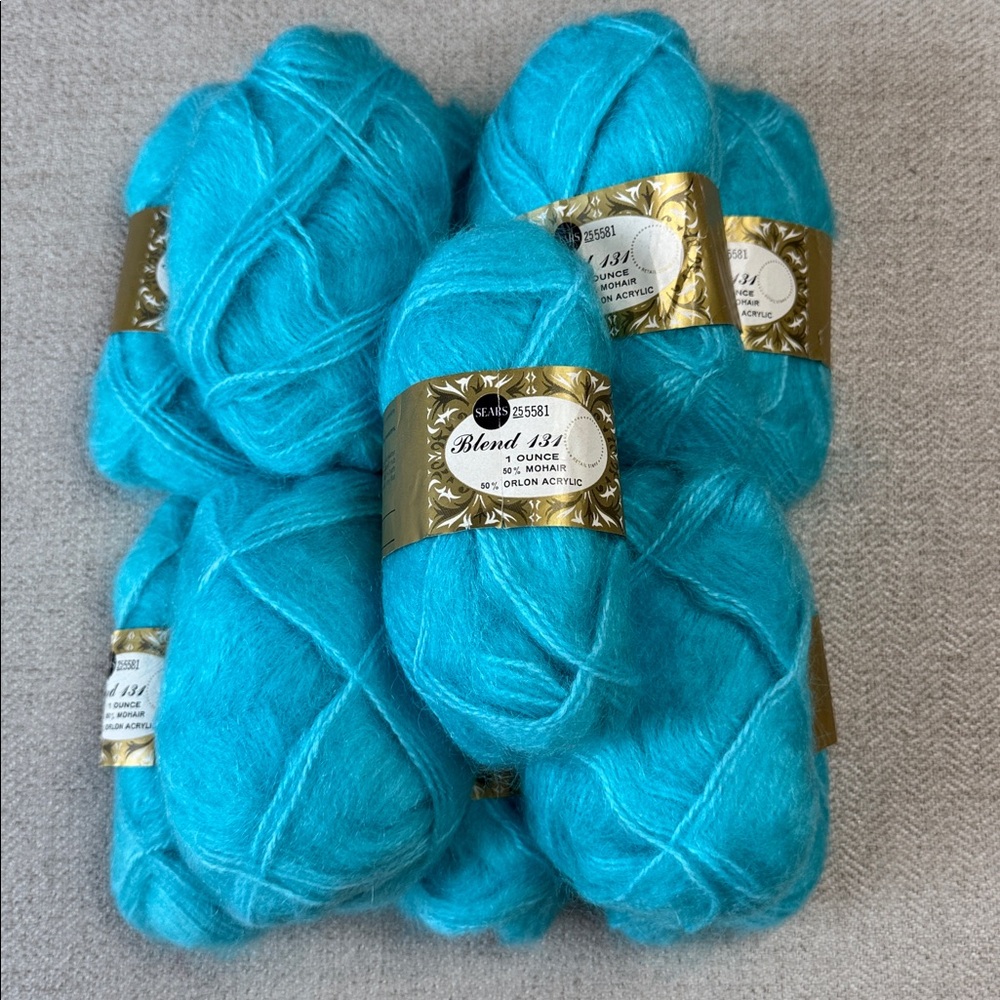 Sears Vintage Mohair Yarn Lot of 11